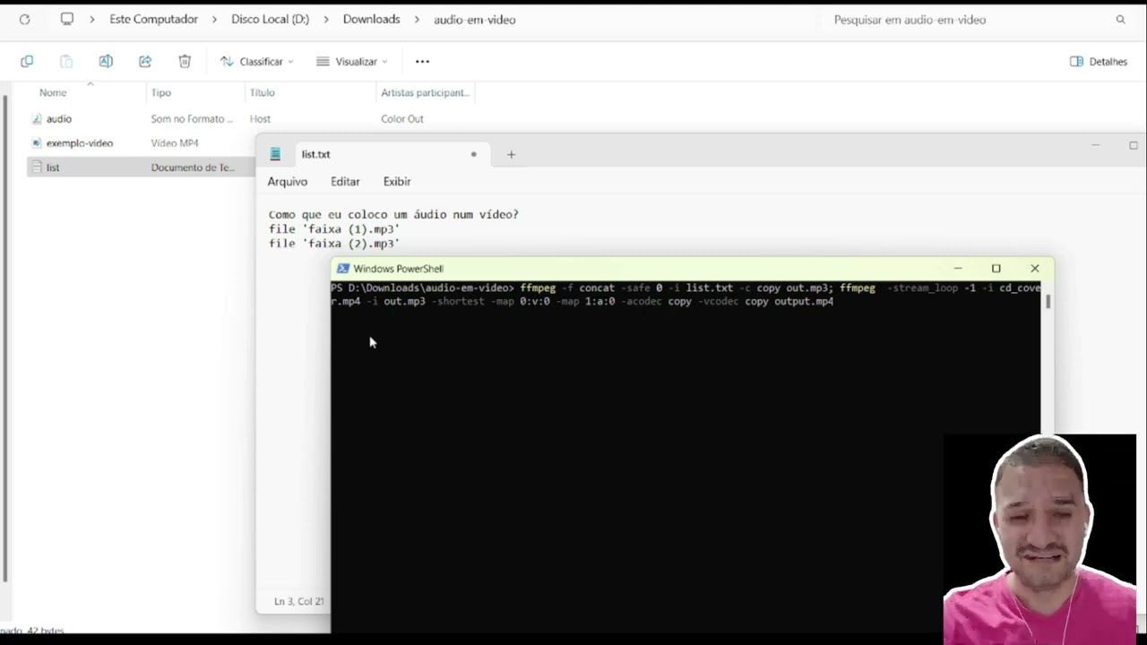 Como Adicionar um Áudio a um Vídeo: Do FFmpeg ao Editor Visual